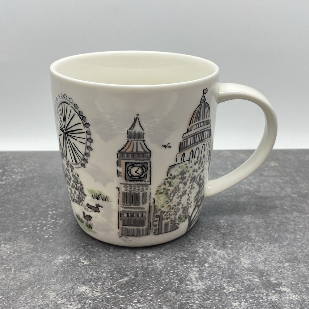 Cath Kidston Coffee Mug London England Landmarks Graphic Souvenir 10 oz